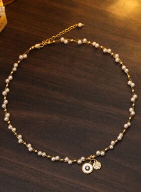 XKDDCT满天星超仙气质项链贝母吊