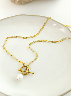 XKDDCT2025嘻哈项链女巴洛克珍珠