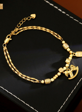 XKDDCT新中式金色碎冰冰小马币手