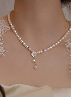 XKDDCT小众高级感贝壳花朵颈链5