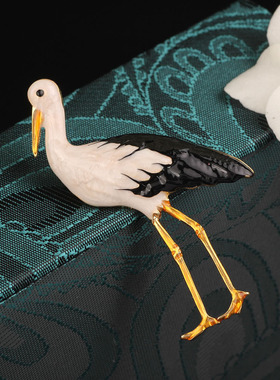 XKDDCT爆款海鸥胸针防走光动物胸花配饰珐琅小鸟高级感西装别针女