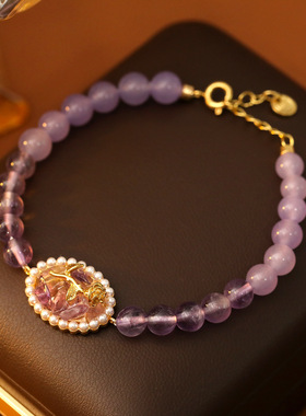 XKDDCT天然水晶手链女浪漫优雅薰