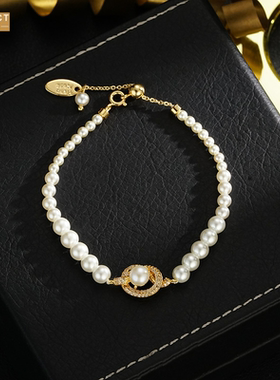 XKDDCT轻奢高级感微镶锆石打结珠