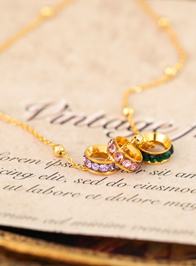 XKDDCT春和景明高级感彩色圆圈锆