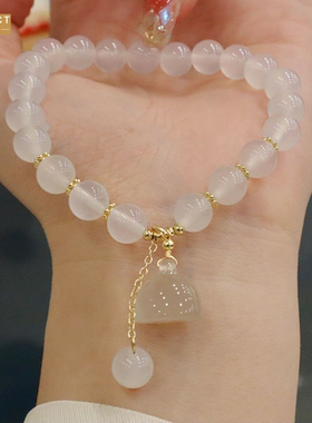 XKDDCT新款网红白手链吊坠手串白