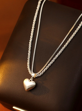 XKDDCT法式清冷感金属双层银色爱