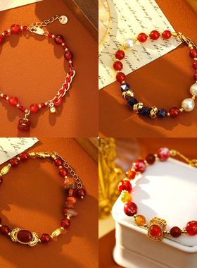 XKDDCT新款2025复古本命年红玛瑙