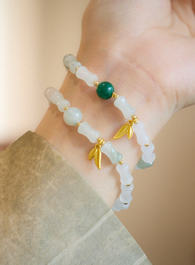 XKDDCT天然天山翠竹节手串竹够有