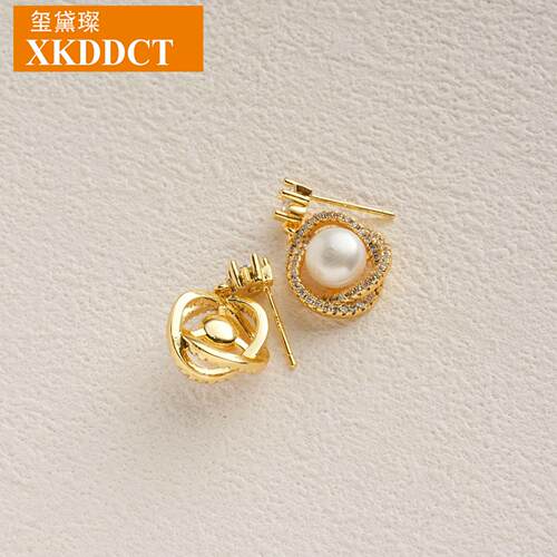 XKDDCT新款螺旋淡水珍珠耳钉S9