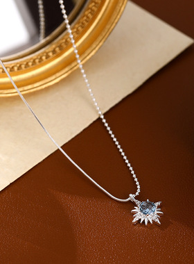 XKDDCT高品质欧美风芒星水晶项链