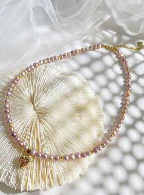 XKDDCT新款天然淡水珍珠项链轻