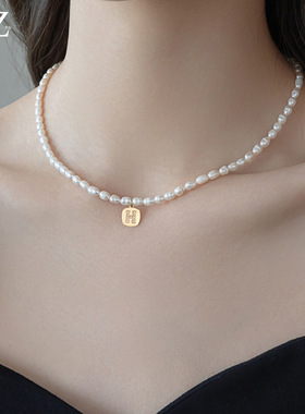 XKDDCT新款天然珍珠小米珠项链