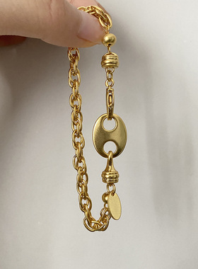 XKDDCT韩国气质网红复古怀旧金手