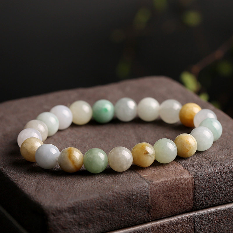 XKDDCT新款玉石手链翡翠玉石圆