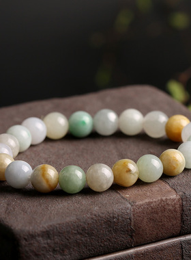 XKDDCT新款玉石手链翡翠玉石圆