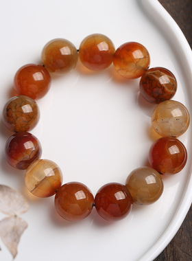 XKDDCT龙纹玛瑙单圈手链男女款大