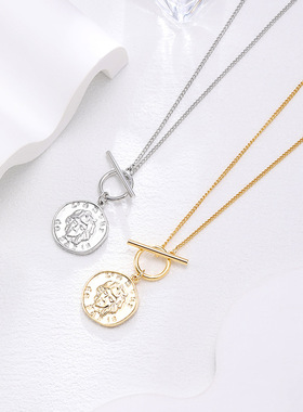 XKDDCT硬币金色复古人像冷淡风金