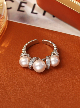 XKDDCT新款真多麻施家珍珠开口戒