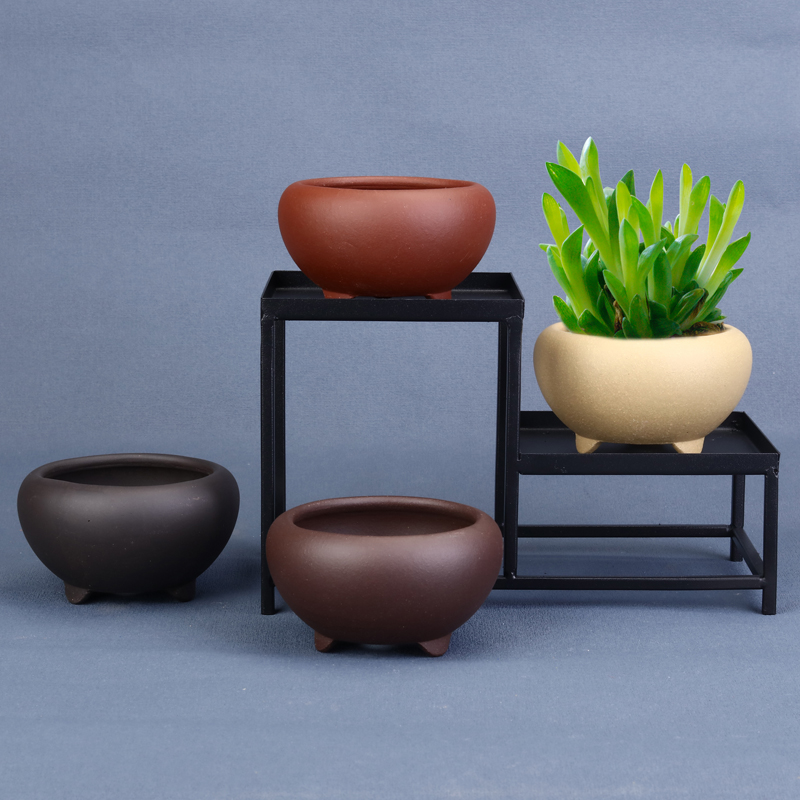 陶瓷宜兴紫砂花盆透气