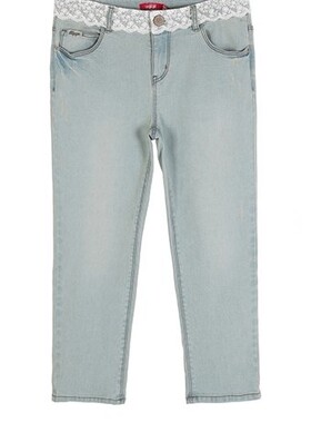 啦谷LGG谷牛仔女七分裤4BU666A329