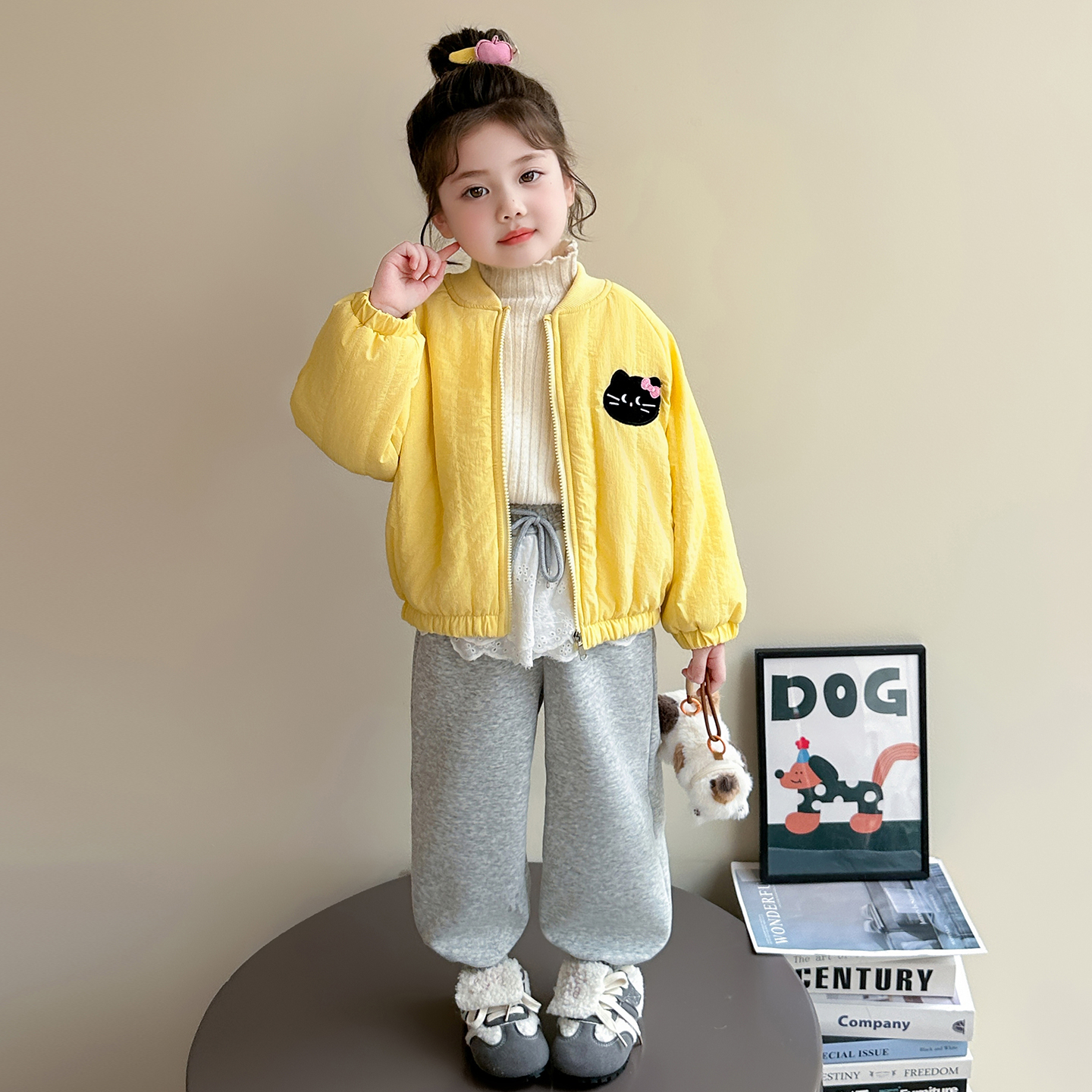 2025新款韩系儿童加绒棉服