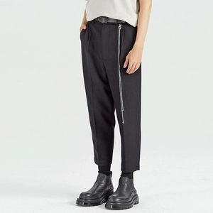 Японский ретро шерстяной костюм, осенние штаны, увеличенная толщина, оверсайз