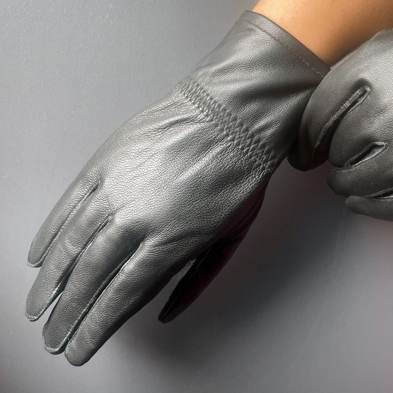 男士真皮手套绵羊皮冬季保暖加绒加厚冬天防风防水开车骑行摩托车