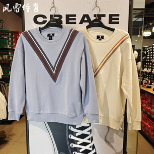 匡威女子秋冬款针织v字圆领套头卫衣学院派套头衫10027965