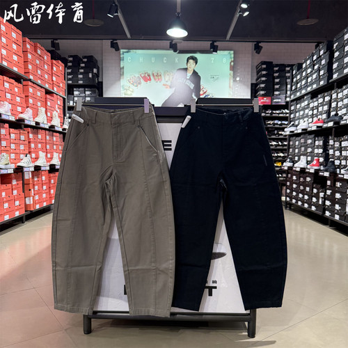 匡威女子梭织工装休闲直筒长裤