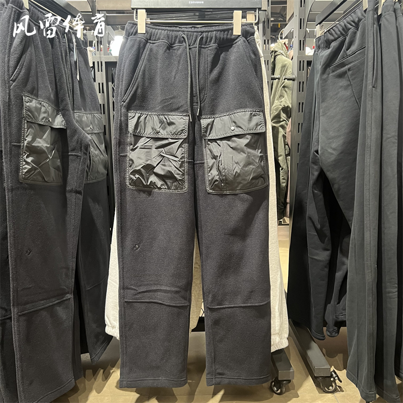 【风雷】CONVERSE匡威 冬男摇粒绒工装风多口袋长裤卫裤10025613