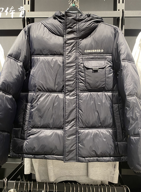 CONVERSE匡威秋冬新品男女拒水连帽多口袋简约外套保暖棉服UCJ146