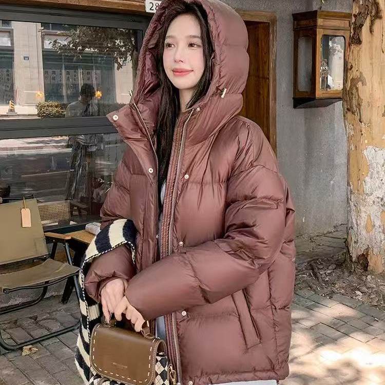 1221-16精品~鹅绒连帽短款羽绒服~只有4件