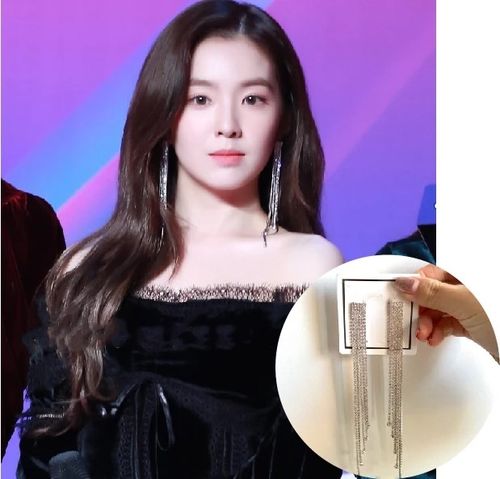 韩国裴珠泫超闪流苏耳环