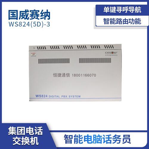 国威WS824(5D)-3数字程控交换机40外线200 208 224 256 264 272出
