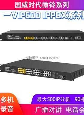 国威时代微铃IPPBX数字网络IP程控电话交换机VIP600-VD160/VD320
