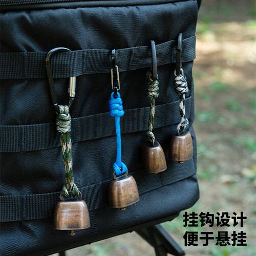 宠物徒步挂件复古铃铛牛铃铛露营铃铛户外铃铛防走失超响背包驱熊