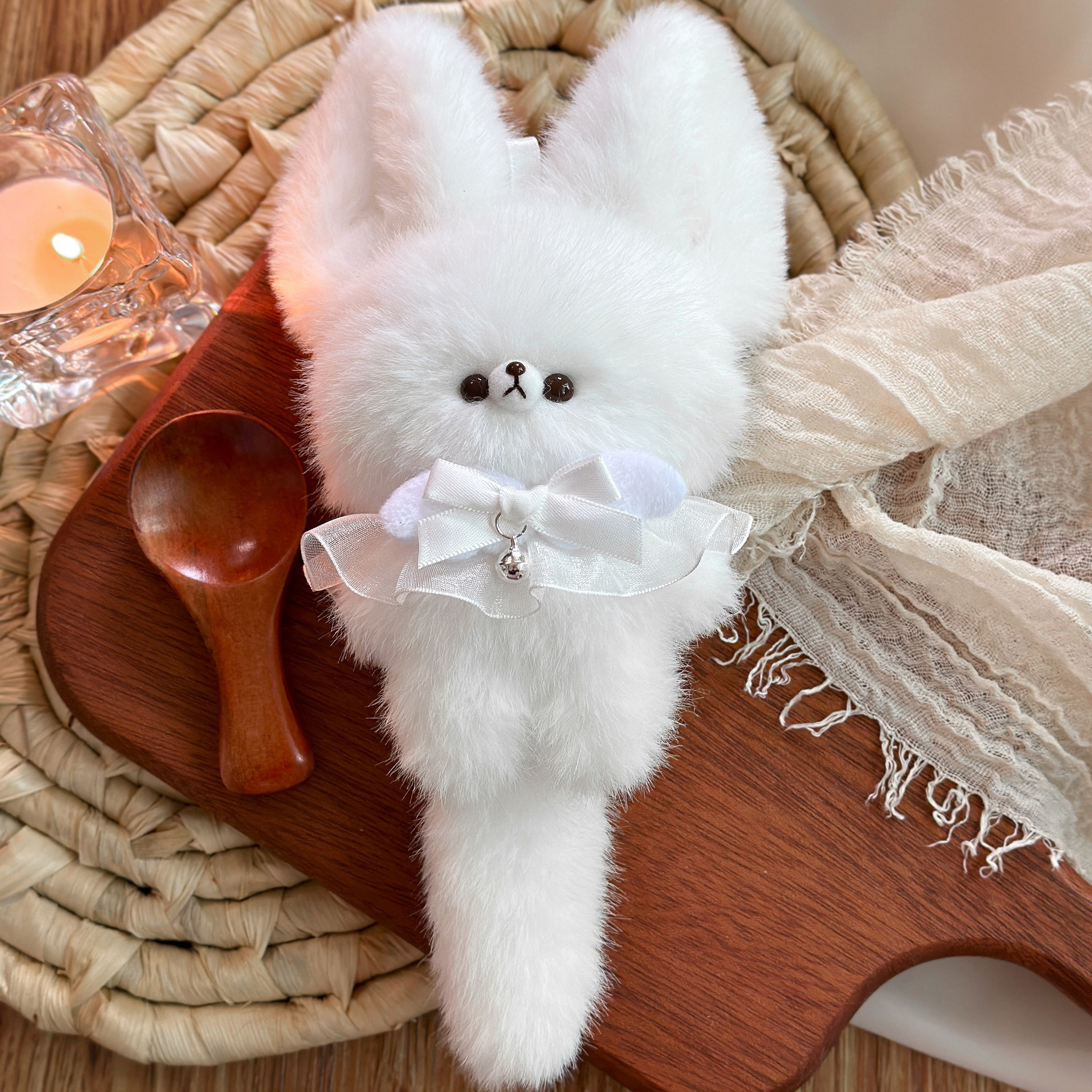 【雪白狐狸】情侣闺蜜生日礼物玩偶毛绒饰品小羊行星公仔挂件原创