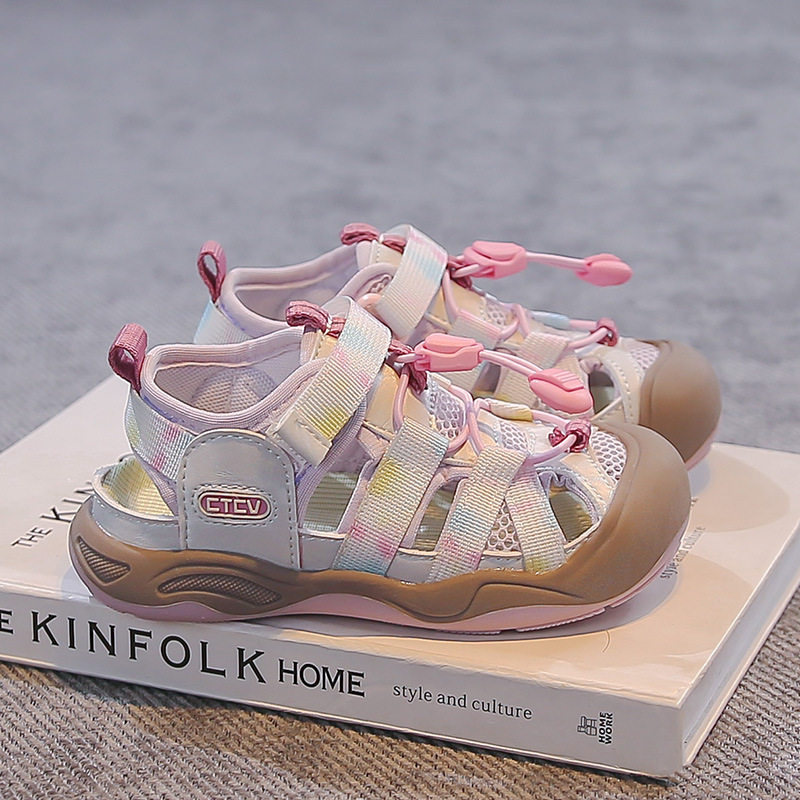 2026新款儿童运动凉鞋夏季真皮户外女童涉水鞋包头宝宝男童溯溪鞋