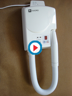 国奥GUOAO客房浴室电吹风机 干肤机干发器机身数显带插座特价包邮