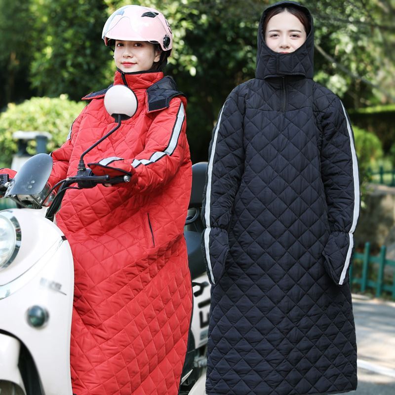 骑车开电动车防风衣反穿冬天摩托车防寒骑行衣服挡风衣2025新款