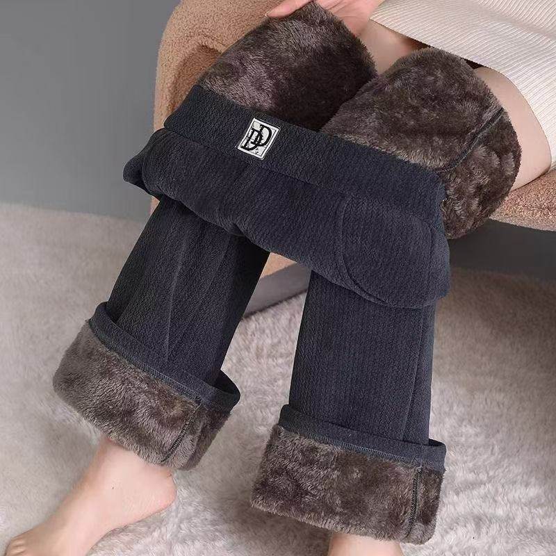 加绒加厚保暖女裤羊羔绒高腰外穿雪尼尔阔腿裤2025新款显瘦直筒裤,女装/女士精品,休闲裤,淘宝优惠券,粉丝福利购,淘宝优惠卷