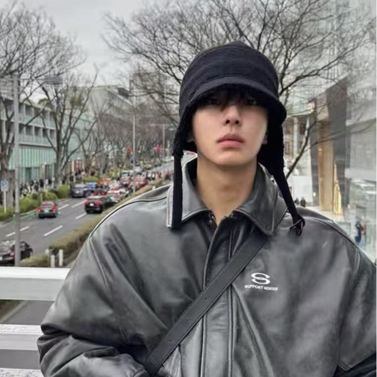 冬季纯色护耳保暖包头雷锋帽双面毛呢户外飞行帽男女百搭韩版新