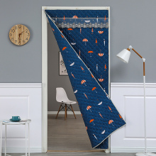 双面花加厚保暖挡风隔断卧室门帘家用免打孔厨房客厅遮光隐私防风