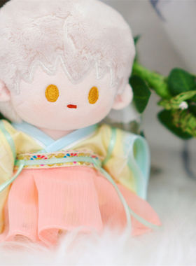 现货棉花娃娃衣服10/15cm中秋娃衣古风汉服套装光夜夏日浮梦娃衣