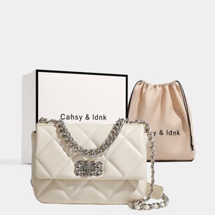 高级感女包小香风链条包包n单肩斜挎百搭女包2025新款 休闲菱格包