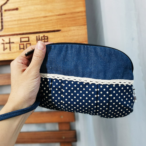 薰子手工布艺手机包纯棉小布包