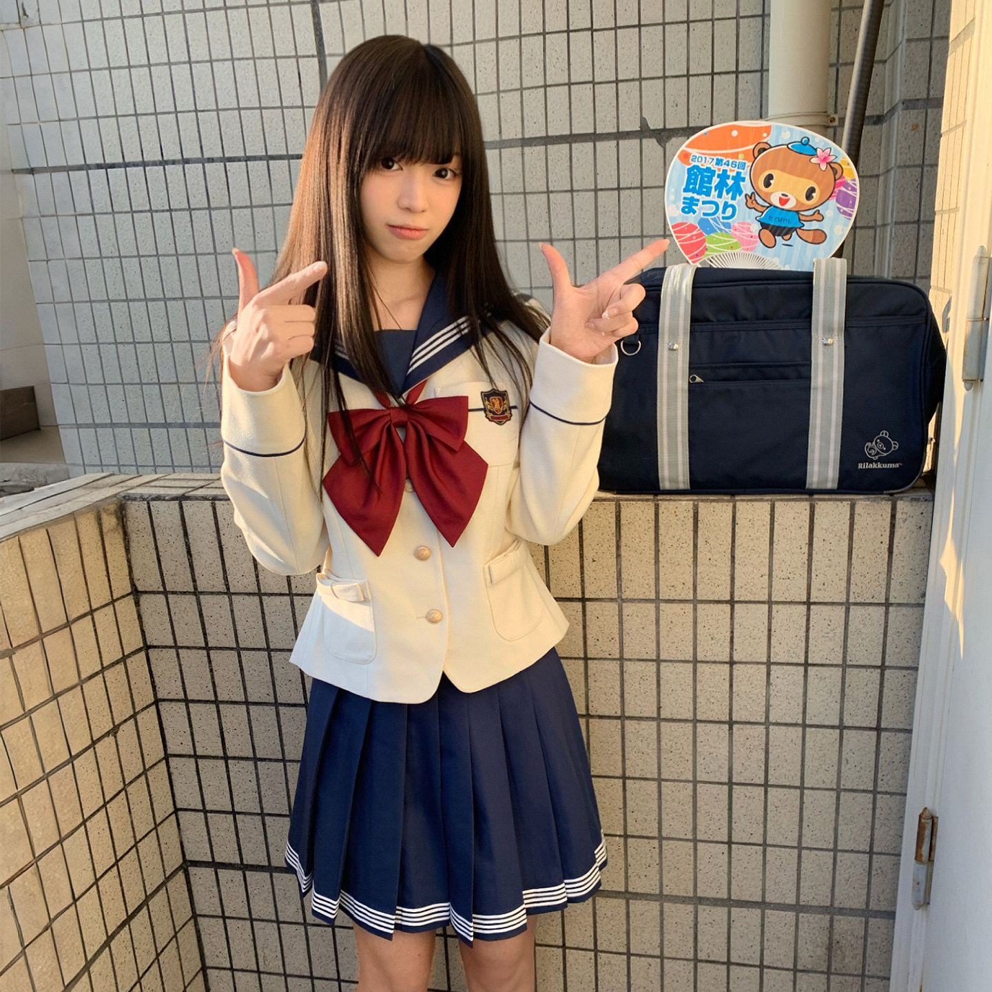 月野家奶黄身白三本JK冬服图片