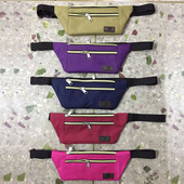 帆布包时尚 腰包 男女通用 贴身运动钱包隐形彩色手机包防水地摊包