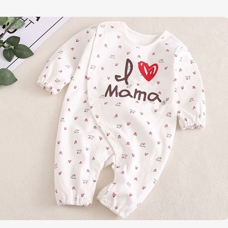 我爱爸爸我爱妈妈婴儿纯棉哈衣春夏新款0-3-6个月宝宝连身衣爬服在类目 童装/婴儿装/亲子装, 连身衣/爬服/哈衣中 - 来自Buy2taobao.com提供专业的淘宝代购服务