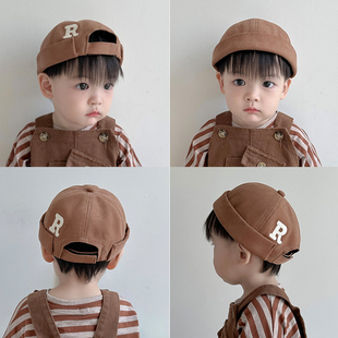 宝宝帽春秋小孩地主帽婴儿瓜皮帽男童女童雅痞帽儿童秋季冬帽子潮